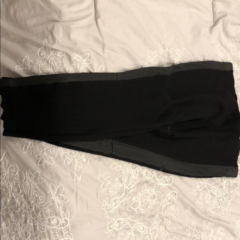 J. Crew Pants with Leather Detail